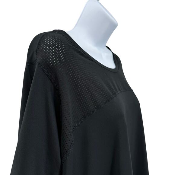 Nike Pro Hypercool Relaxed Black Active Top Womens 3X Plus Crew Neck Mesh Sports - Picture 9 of 11